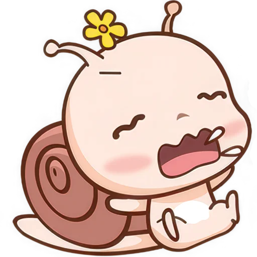 😫 Стикер «Малыш Улиточка» для Telegram