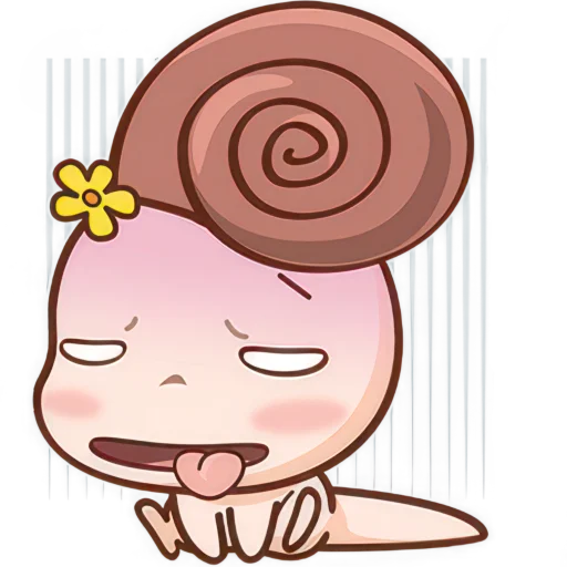 🥵 Стикер «Малыш Улиточка» для Telegram