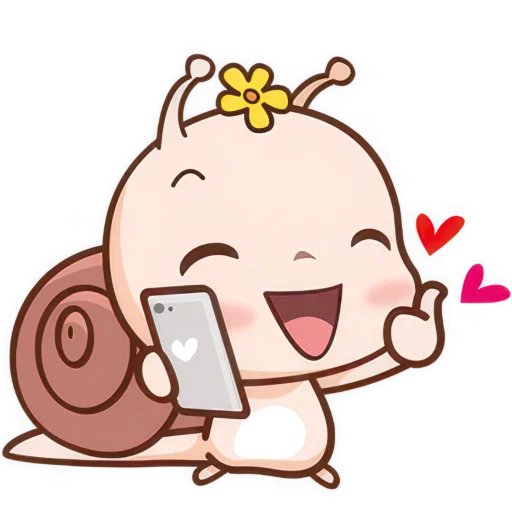 👍 Стикер «Малыш Улиточка» для Telegram