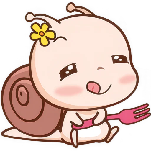 😋 Стикер «Малыш Улиточка» для Telegram