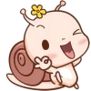 👌 Эмодзи «Малыш Улиточка» для Telegram