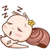 😴 Эмодзи «Малыш Улиточка» для Telegram