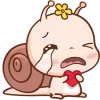 😭 Эмодзи «Малыш Улиточка» для Telegram