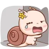 😢 Эмодзи «Малыш Улиточка» для Telegram