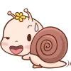 😉 Эмодзи «Малыш Улиточка» для Telegram