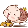 🚗 Эмодзи «Малыш Улиточка» для Telegram