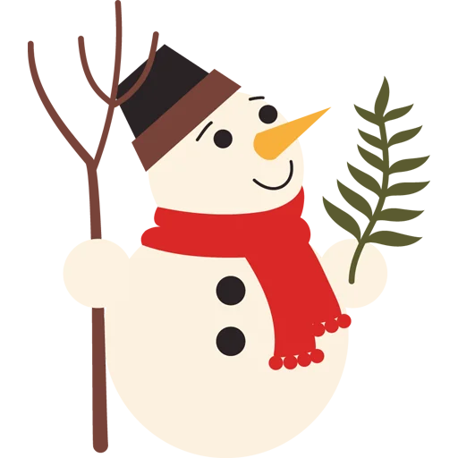 ⛄️ Стикер «Cute Snowman» для Telegram