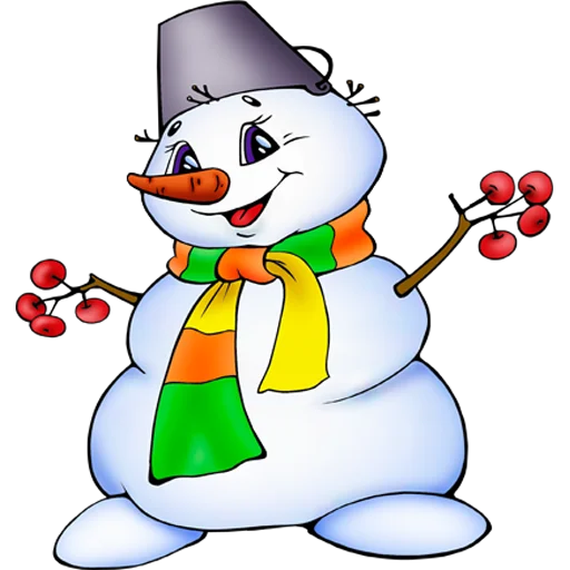 ⛄️ Стикер «Cute Snowman» для Telegram