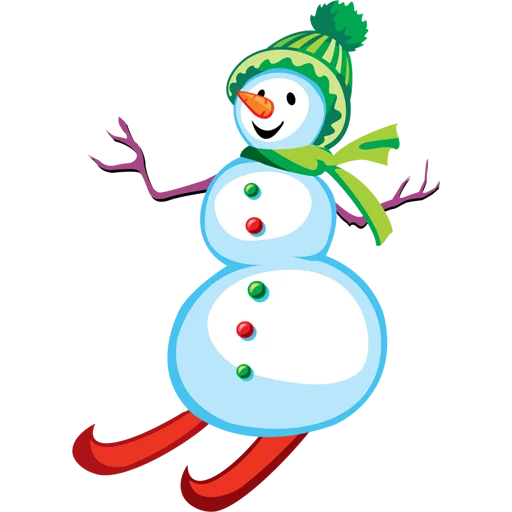⛄️ Стикер «Cute Snowman» для Telegram