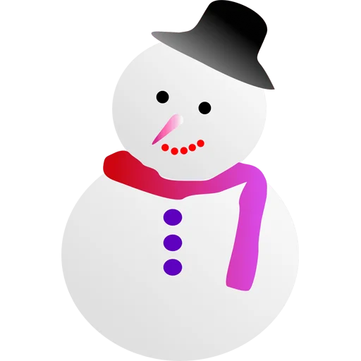 ⛄️ Стикер «Cute Snowman» для Telegram