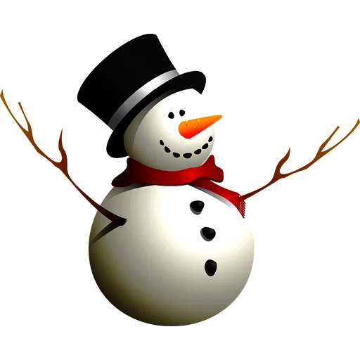 ⛄️ Стикер «Cute Snowman» для Telegram