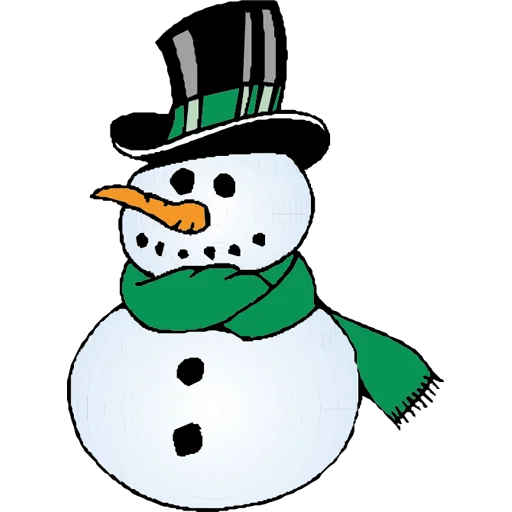 ⛄️ Стикер «Cute Snowman» для Telegram