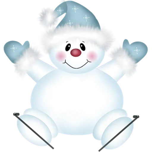 ⛄️ Стикер «Cute Snowman» для Telegram