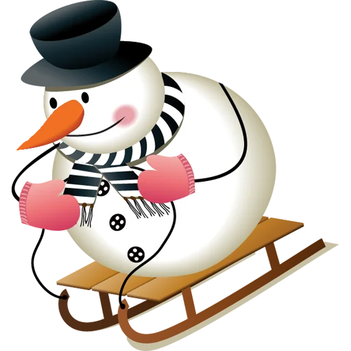 ⛄️ Стикер «Cute Snowman» для Telegram