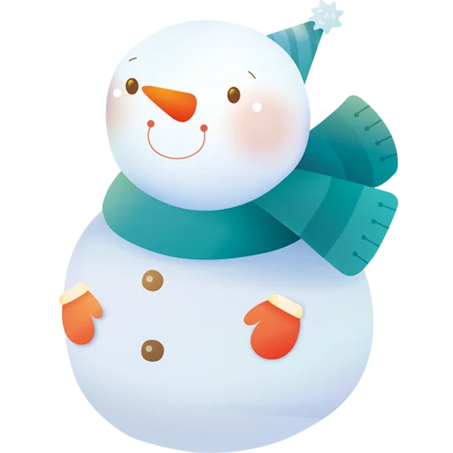 Стикерпак Cute Snowman для Telegram
