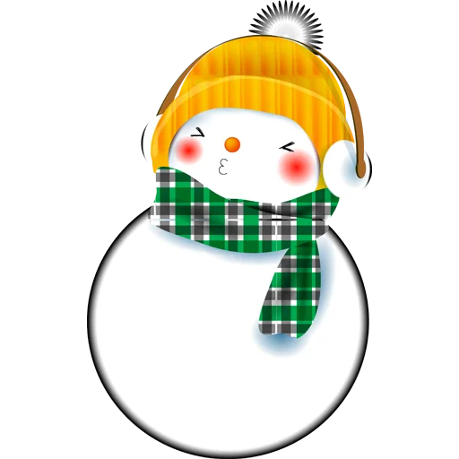 ⛄️ Стикер «Cute Snowman» для Telegram
