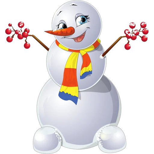 ⛄️ Стикер «Cute Snowman» для Telegram
