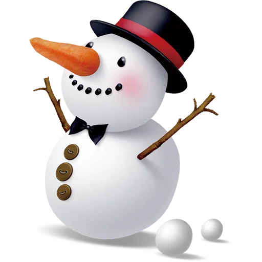 ⛄️ Стикер «Cute Snowman» для Telegram