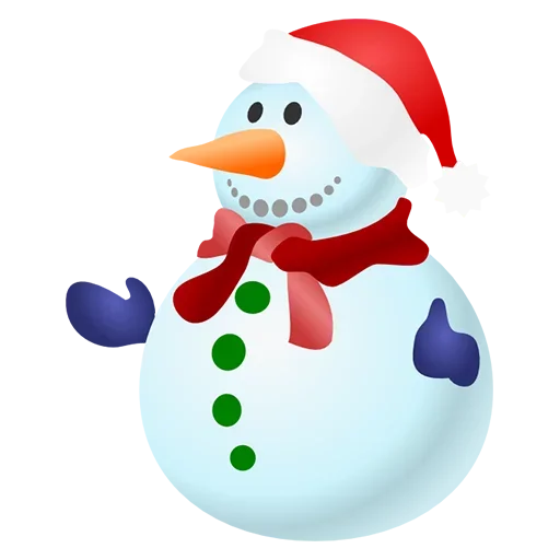 ⛄️ Стикер «Cute Snowman» для Telegram