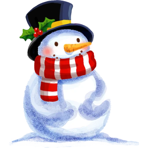 ⛄️ Стикер «Cute Snowman» для Telegram