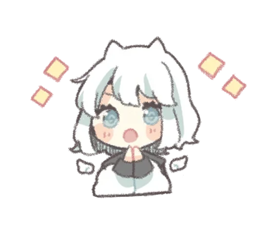 🥛 Стикер «ангелочек» для Telegram