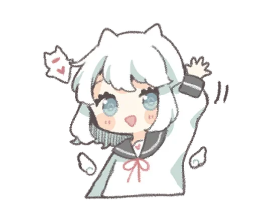 🥛 Стикер «ангелочек» для Telegram