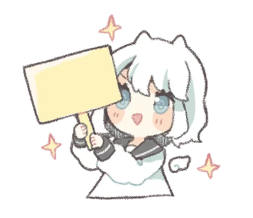 🥛 Стикер «ангелочек» для Telegram