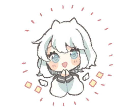 🥛 Стикер «ангелочек» для Telegram