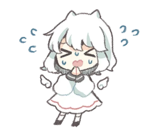 🥛 Стикер «ангелочек» для Telegram
