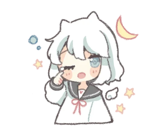 🥛 Стикер «ангелочек» для Telegram