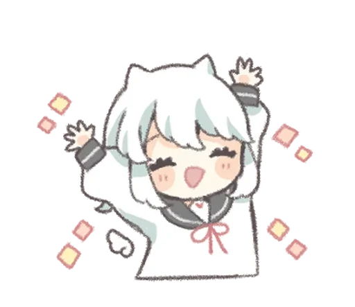🥛 Стикер «ангелочек» для Telegram