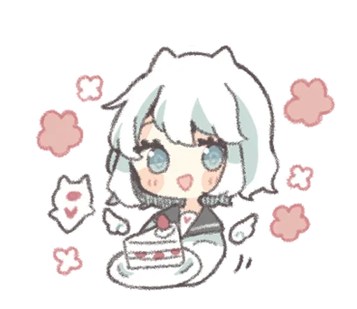 🥛 Стикер «ангелочек» для Telegram