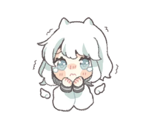 🥛 Стикер «ангелочек» для Telegram