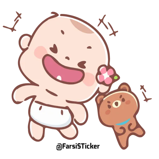 Стикер 5 Cute Baby