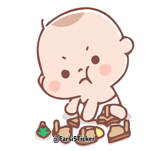 Стикер 18 Cute Baby