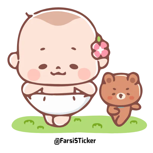 Стикер 3 Cute Baby