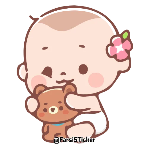 Стикер 4 Cute Baby