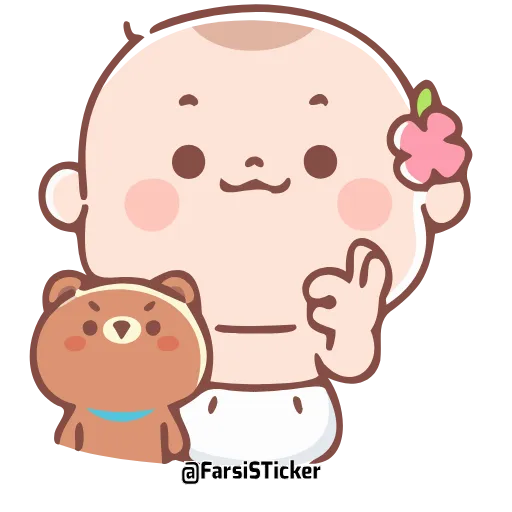Стикер 6 Cute Baby
