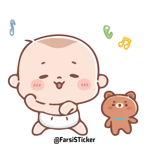 Стикер 34 Cute Baby