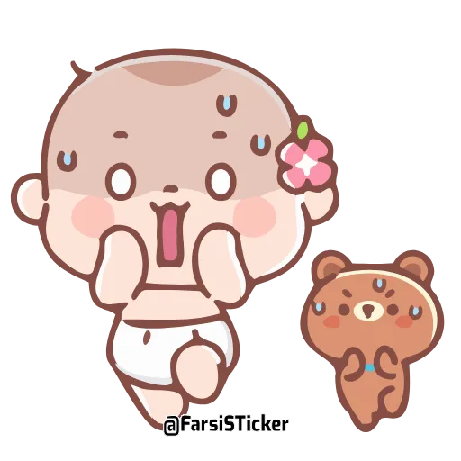 Стикер 30 Cute Baby