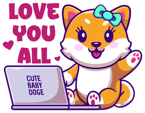 😍 Стикер «Cute Ba» для Telegram