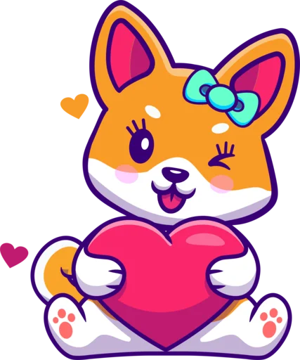 😘 Стикер «Cute Ba» для Telegram