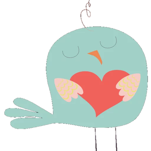 ❤ Стикер «Cute birds» для Telegram