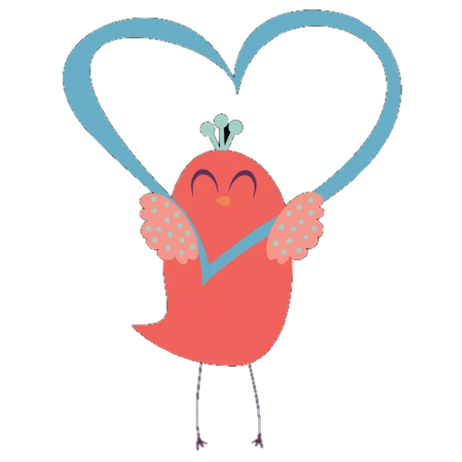 ❤ Стикер «Cute birds» для Telegram