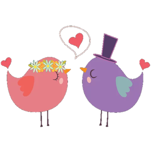 😍 Стикер «Cute birds» для Telegram