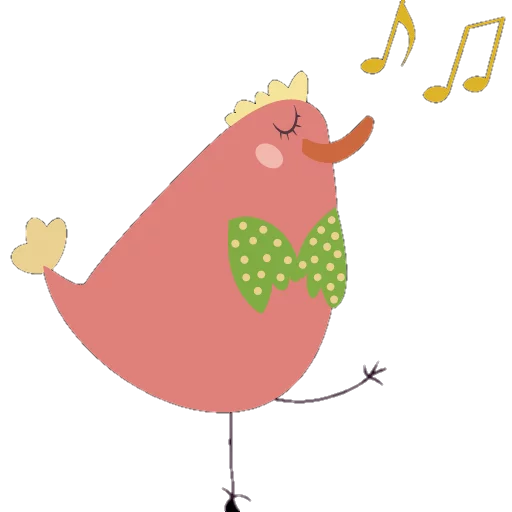 🎼 Стикер «Cute birds» для Telegram