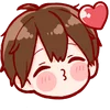😘 Эмодзи «Cute Boy» для Telegram