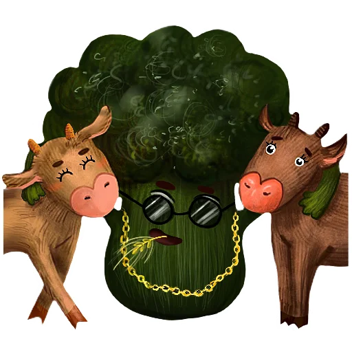 😏 Стикер «Милый Брокколь» для Telegram