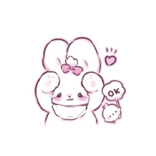 👌 Стикер «cute bunny» для Telegram