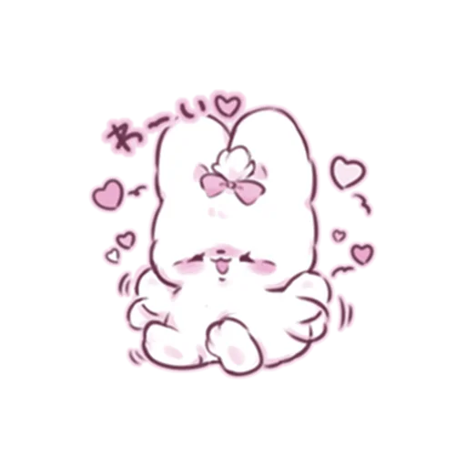 😍 Стикер «cute bunny» для Telegram